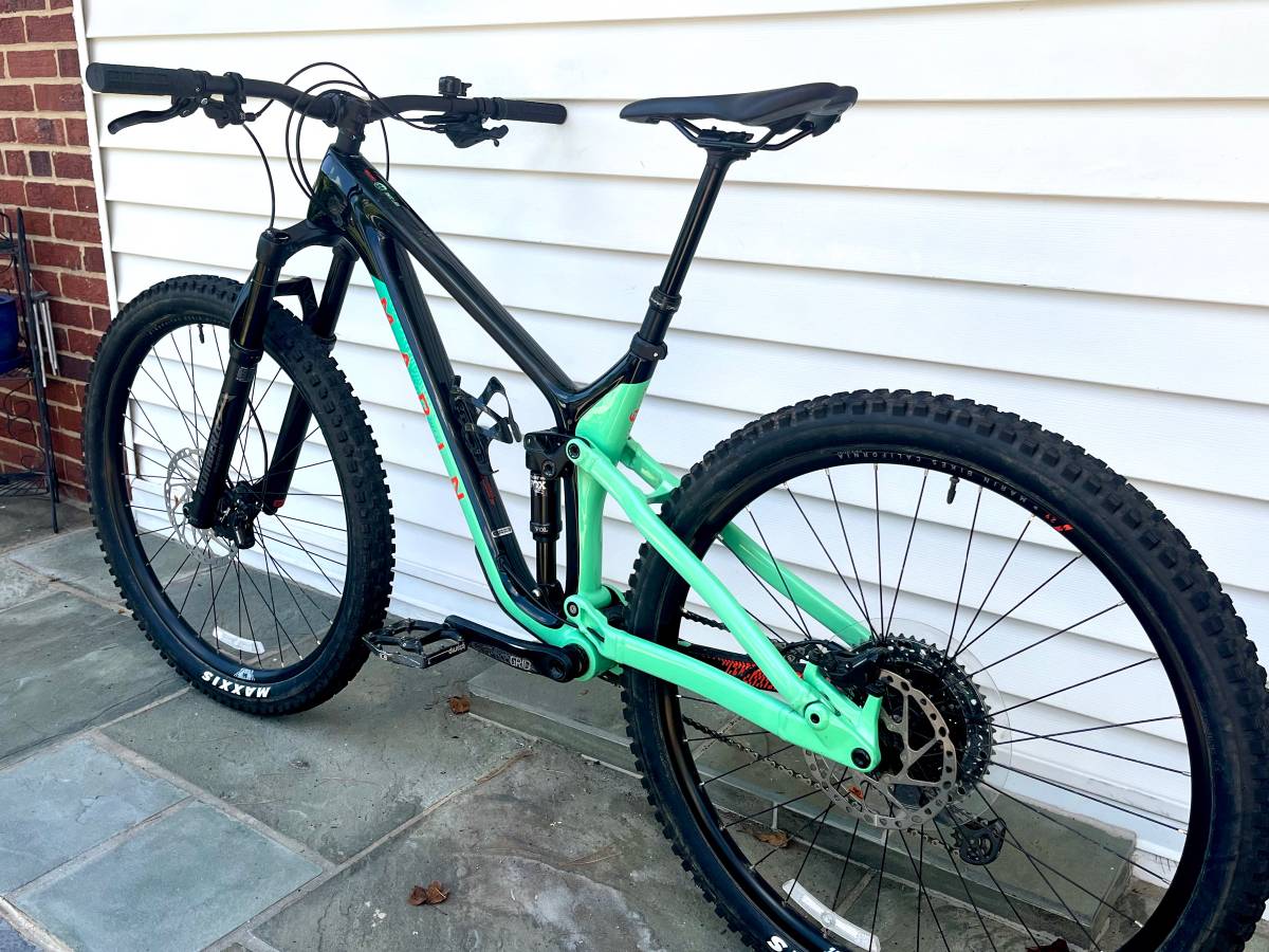 Large Marin Rift Zone Carbon 1 Full Suspension Mountain Bike, 1x12 SLX, Excellent Condition