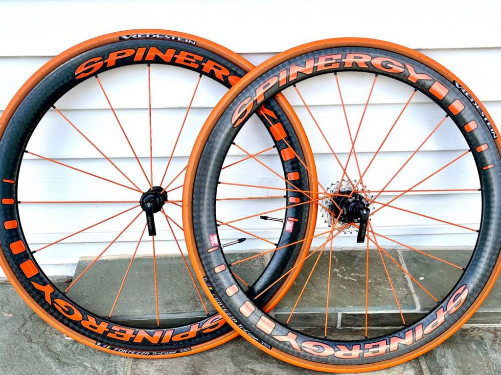 Spinergy FCC 4.7 Deep Carbon Fiber Road Bike Wheelset, Rim Brake