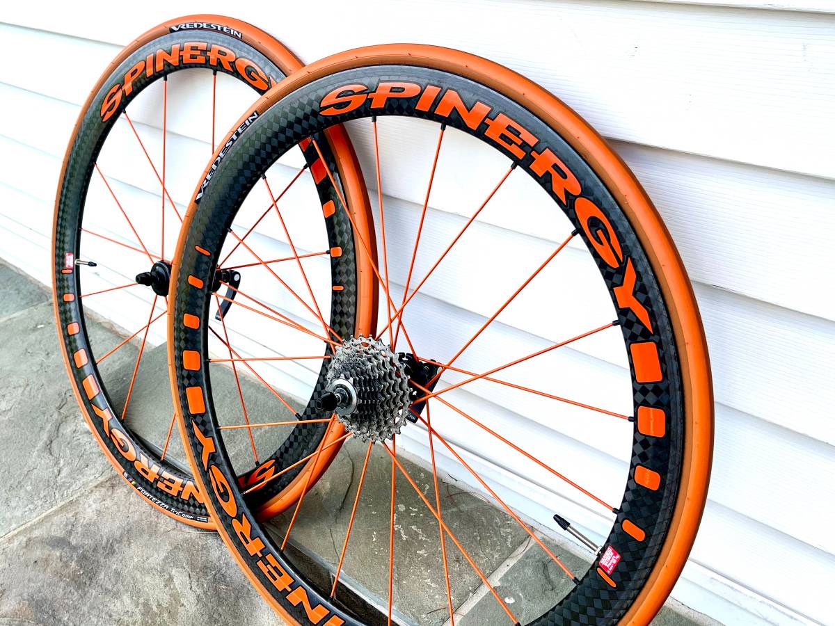 Spinergy FCC 4.7 Deep Carbon Fiber Road Bike Wheelset, Rim Brake