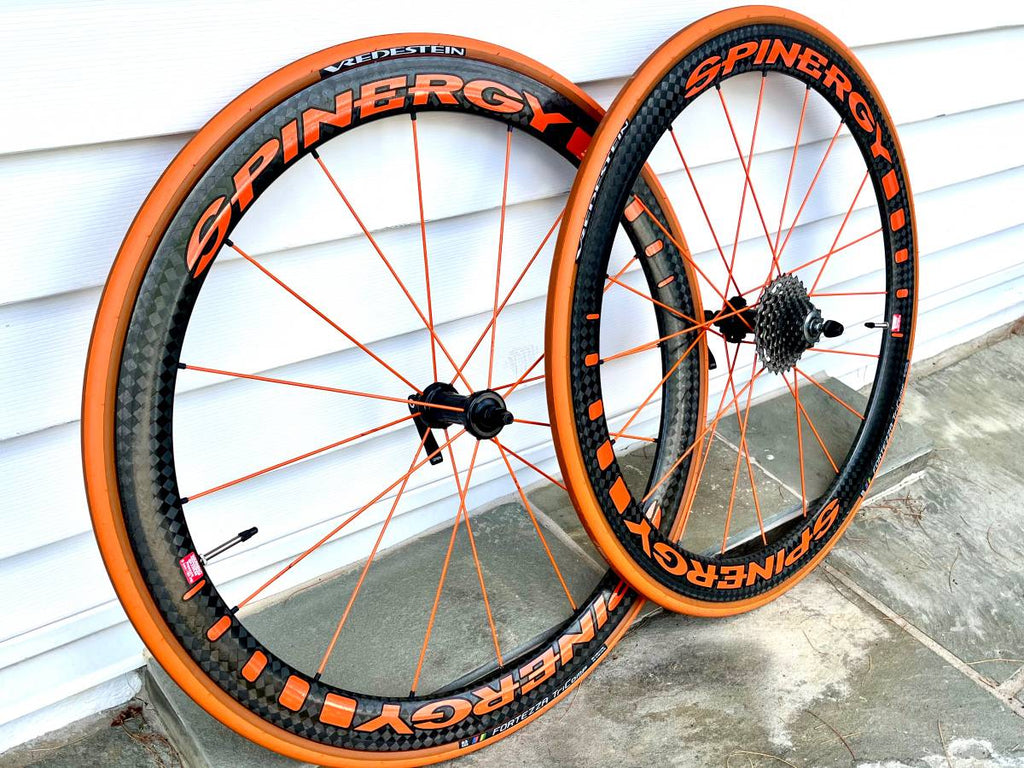 Spinergy FCC 4.7 Deep Carbon Fiber Road Bike Wheelset, Rim Brake