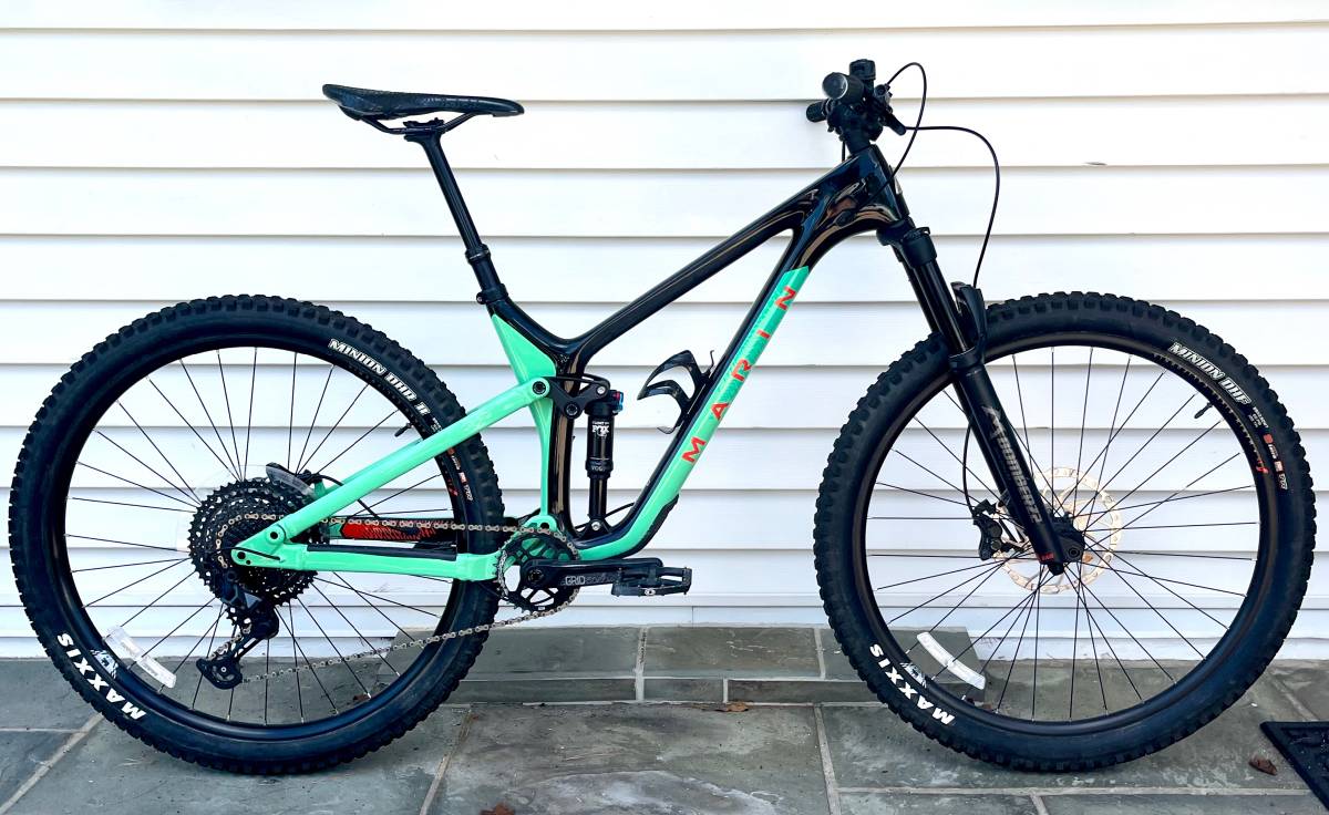 Large Marin Rift Zone Carbon 1 Full Suspension Mountain Bike, 1x12 SLX, Excellent Condition