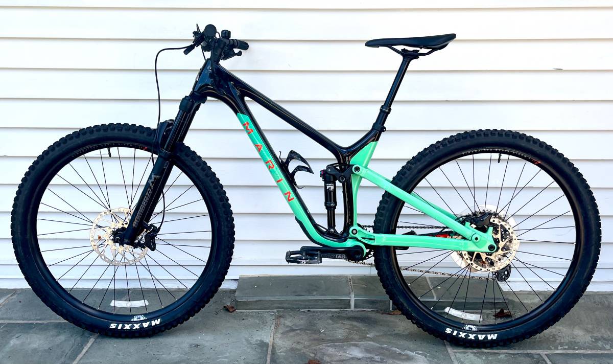 Large Marin Rift Zone Carbon 1 Full Suspension Mountain Bike, 1x12 SLX, Excellent Condition
