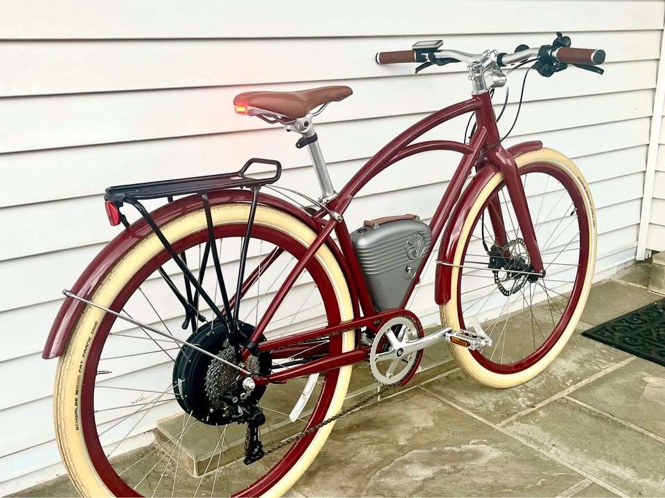Small, Vintage Electric Bikes Cafe E-bike, 750W Motor
