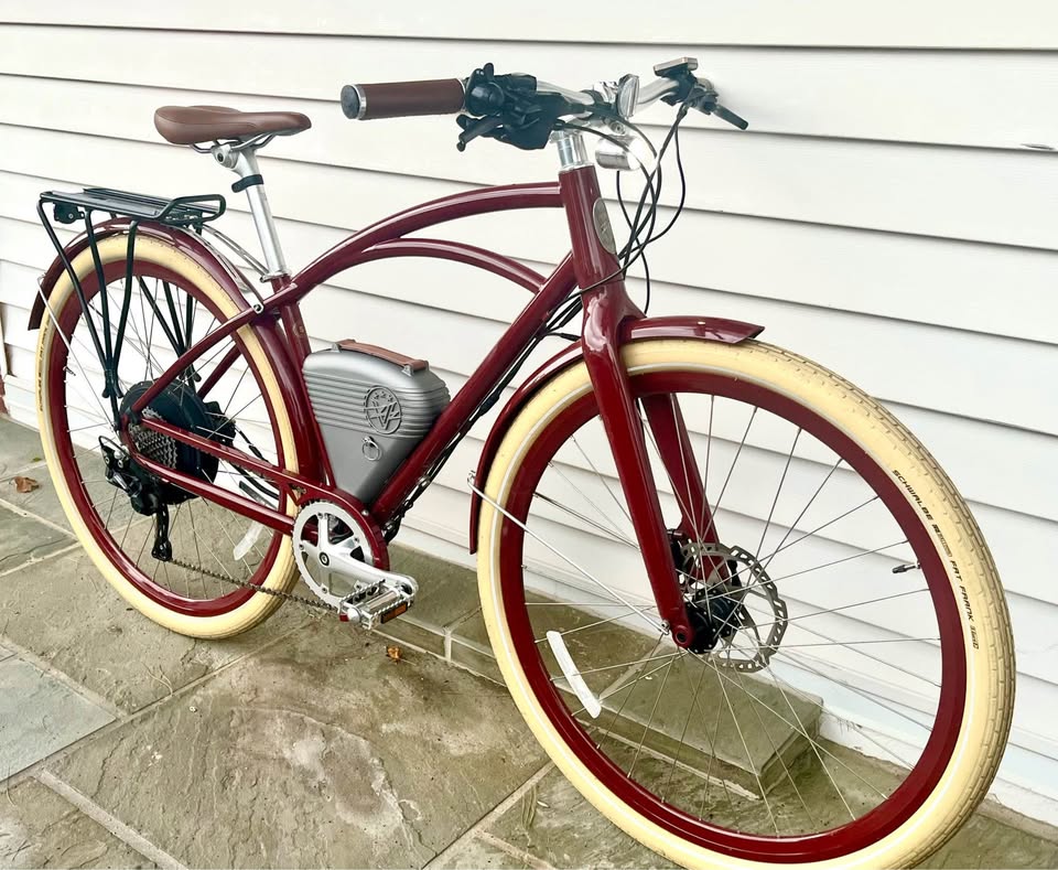Small, Vintage Electric Bikes Cafe E-bike, 750W Motor