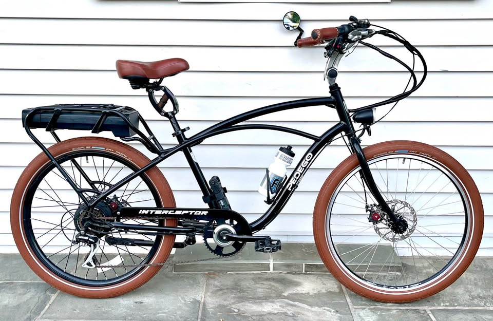 Large, Barely Used Pedego Interceptor Cruiser Ebike, 750W Class 1/2/3, Several Upgrades