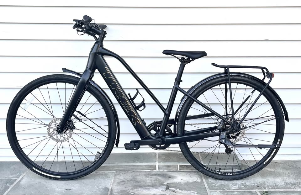 Small Trek FX+ 2 Stagger Lightweight E-Bike, Upgraded Panaracer Tires - Like New