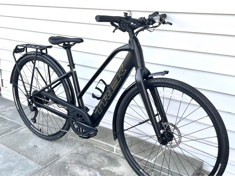 Small Trek FX+ 2 Stagger Lightweight E-Bike, Upgraded Panaracer Tires - Like New