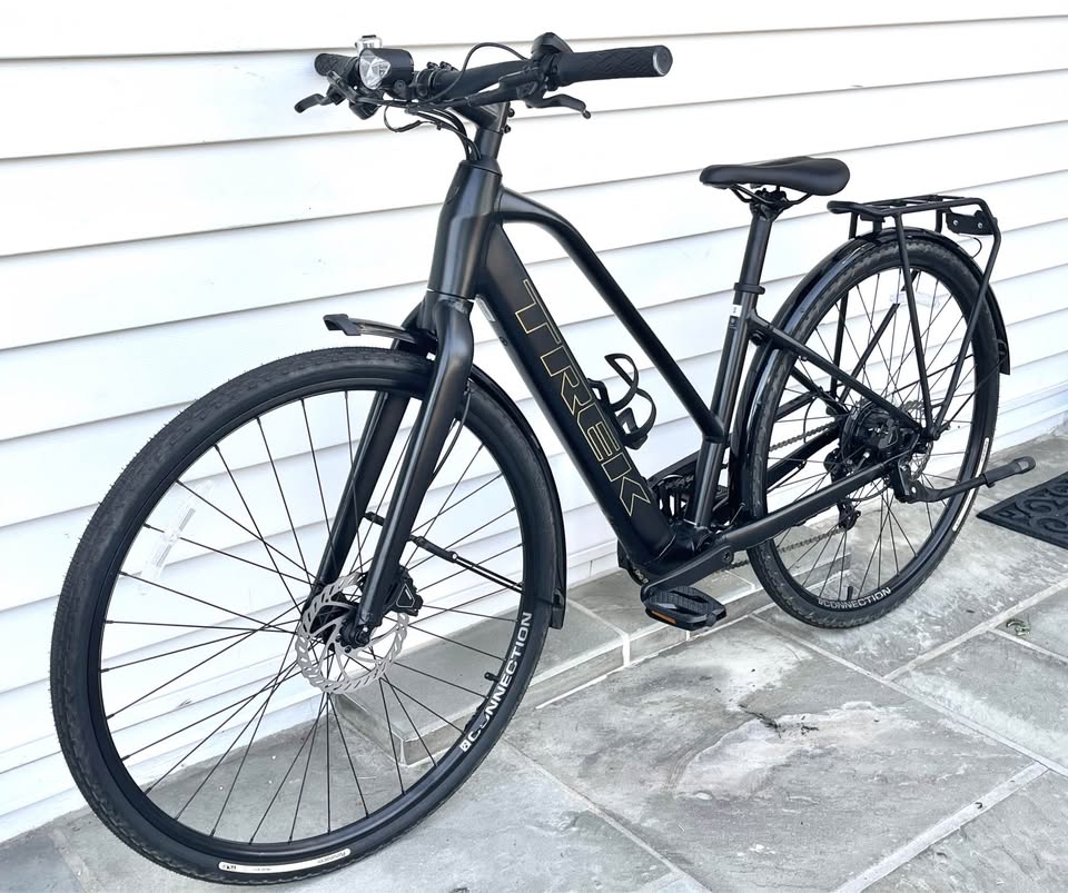 Small Trek FX+ 2 Stagger Lightweight E-Bike, Upgraded Panaracer Tires - Like New