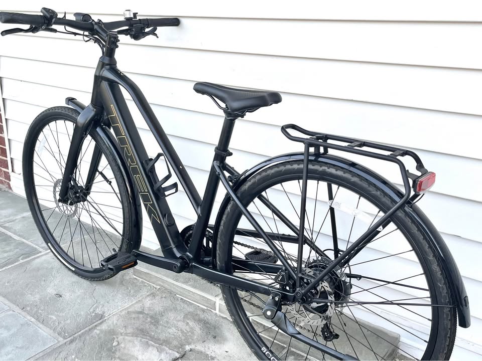 Small Trek FX+ 2 Stagger Lightweight E-Bike, Upgraded Panaracer Tires - Like New